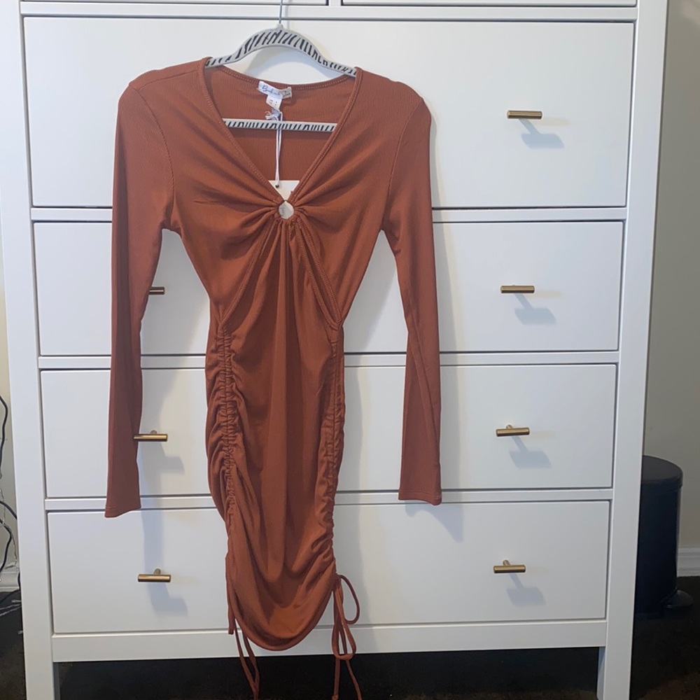 Small burnt orange dress